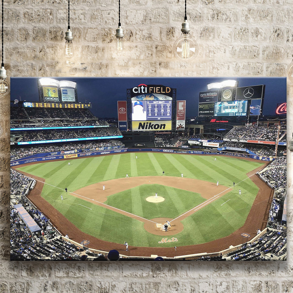 New York Mets Wall Art Citi Field Stadium Canvas Prints,Sport Stadium Art Prints, Fan Gift, Wall Decor