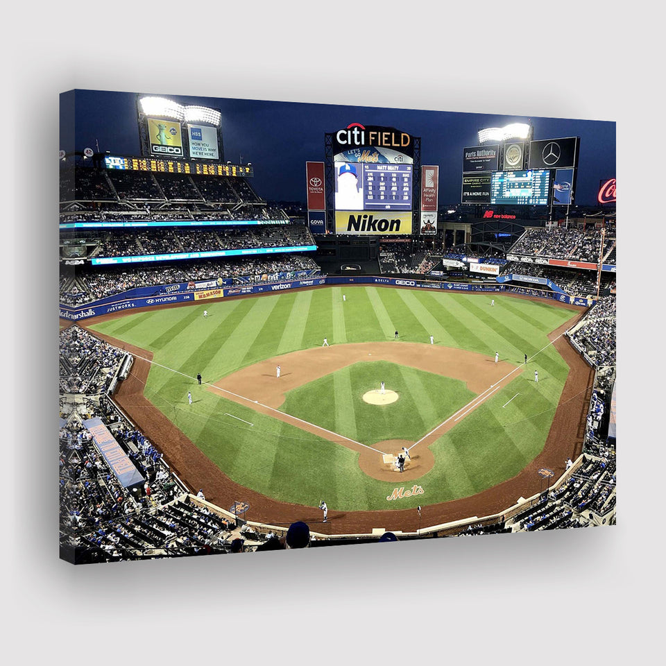 New York Mets Wall Art Citi Field Stadium Canvas Prints,Sport Stadium Art Prints, Fan Gift, Wall Decor