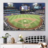 New York Mets Wall Art Citi Field Stadium Canvas Prints,Sport Stadium Art Prints, Fan Gift, Wall Decor