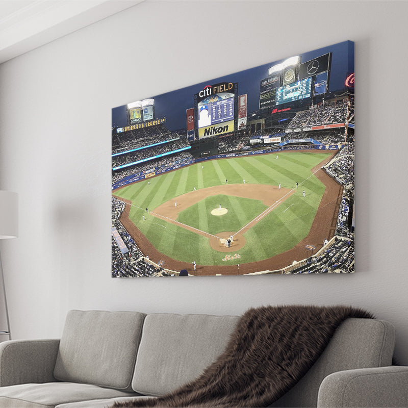 New York Mets Wall Art Citi Field Stadium Canvas Prints,Sport Stadium Art Prints, Fan Gift, Wall Decor
