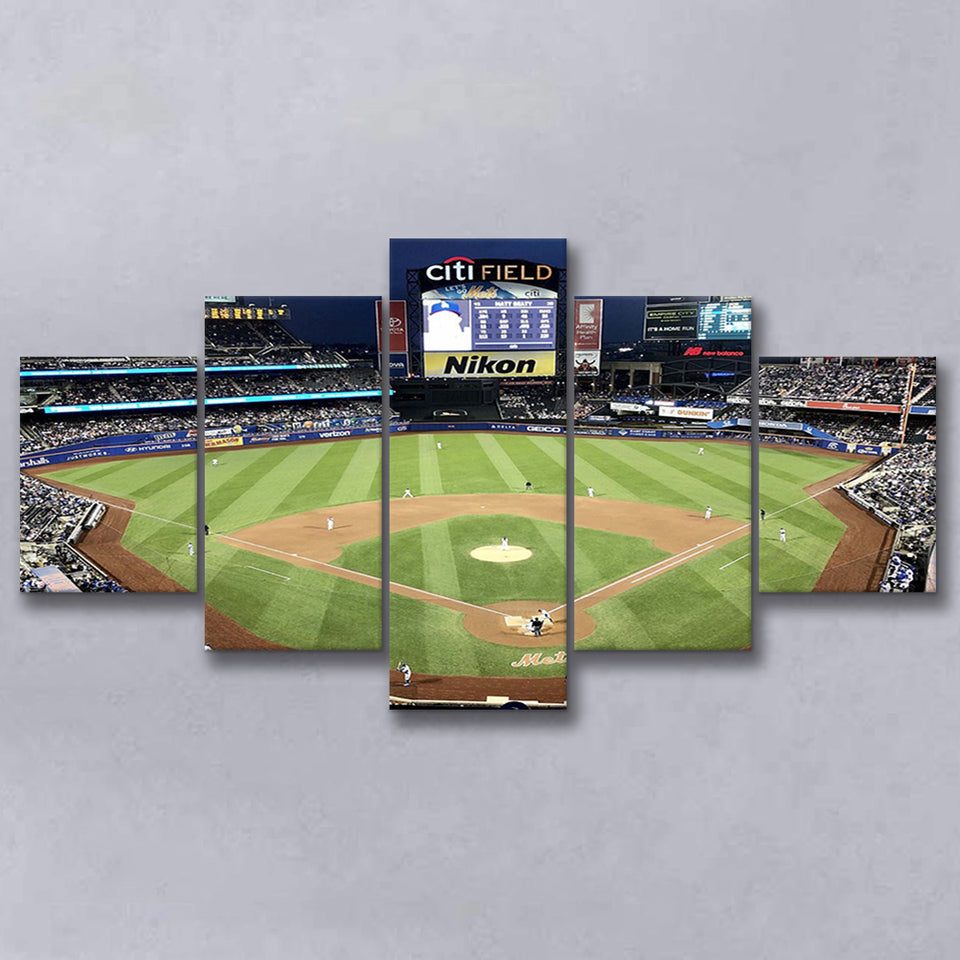 New York Mets Wall Art Citi Field Stadium Canvas Prints,Multi Panels,Sport Stadium Art Prints, Fan Gift