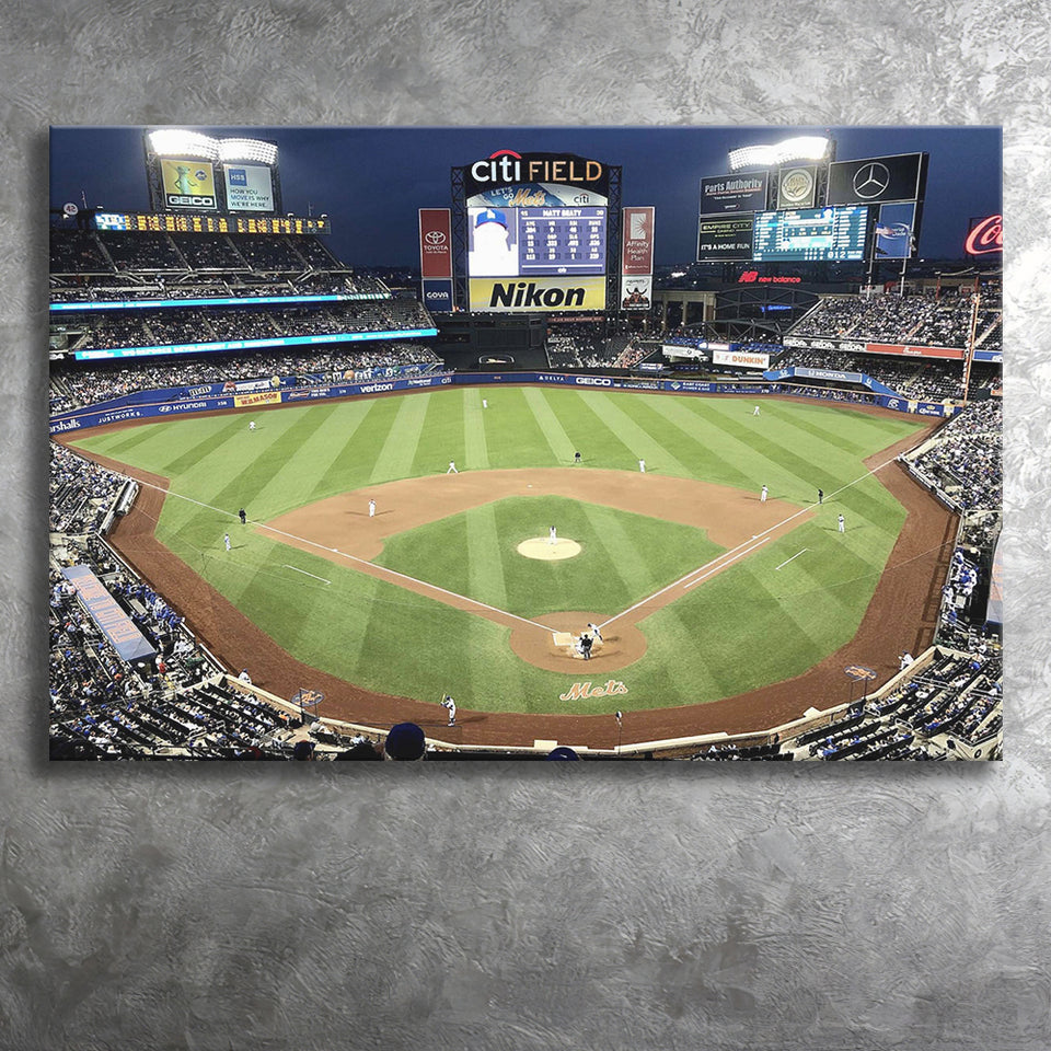 New York Mets Wall Art Citi Field Stadium Canvas Prints,Sport Stadium Art Prints, Fan Gift, Wall Decor