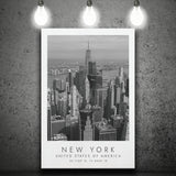 New York Usa Black And White Art Canvas Prints Wall Art Home Decor
