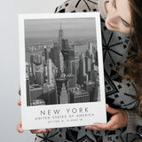 New York Usa Black And White Art Canvas Prints Wall Art Home Decor