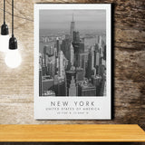 New York Usa Black And White Art Canvas Prints Wall Art Home Decor