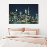 New York Night Lights Beatutyfull Canvas Wall Art - Canvas Prints, Prints for Sale, Canvas Painting, Canvas on Sale