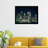 New York Night Lights Beatutyfull Wall Art Print - Framed Prints, Painting Prints, Prints for Sale, Framed Art
