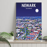 Newark Art V1 ,City Art Print, Large Canvas, Canvas Print Wall Art Home Decor