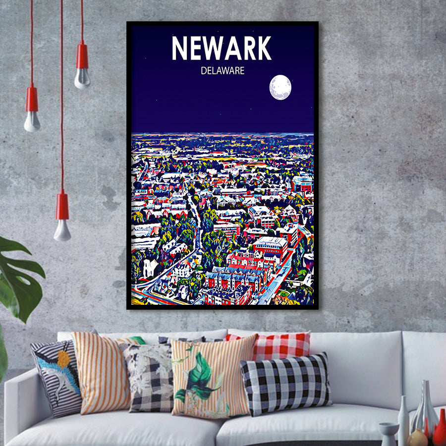 Newark Art V1, City Art Print, Framed Art Print Wall Art Home Decor, Framed Picture