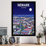 Newark Art V1, City Art Print, Framed Art Print Wall Art Home Decor, Framed Picture
