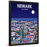 Newark Art V1, City Art Print, Framed Art Print Wall Art Home Decor, Framed Picture