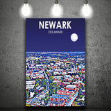 Newark Art V1 ,City Art Print, Large Canvas, Canvas Print Wall Art Home Decor