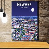 Newark Art V1 ,City Art Print, Large Canvas, Canvas Print Wall Art Home Decor