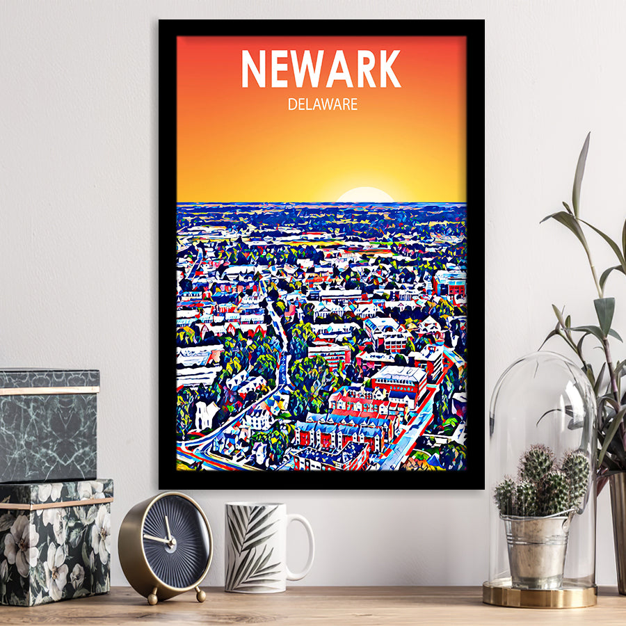 Newark Art, City Art Print, Framed Art Print Wall Art Home Decor, Framed Picture