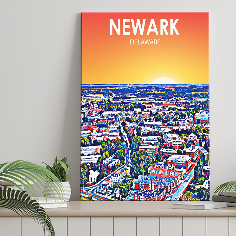 Newark Art ,City Art Print, Large Canvas, Canvas Print Wall Art Home Decor