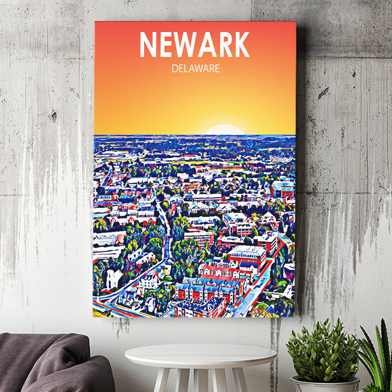 Newark Art ,City Art Print, Large Canvas, Canvas Print Wall Art Home Decor