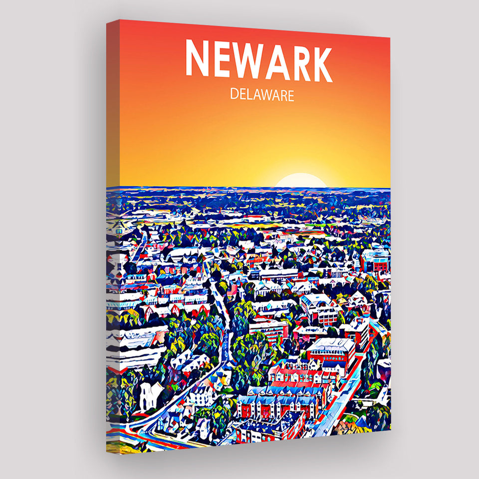 Newark Art ,City Art Print, Large Canvas, Canvas Print Wall Art Home Decor
