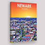 Newark Art ,City Art Print, Large Canvas, Canvas Print Wall Art Home Decor