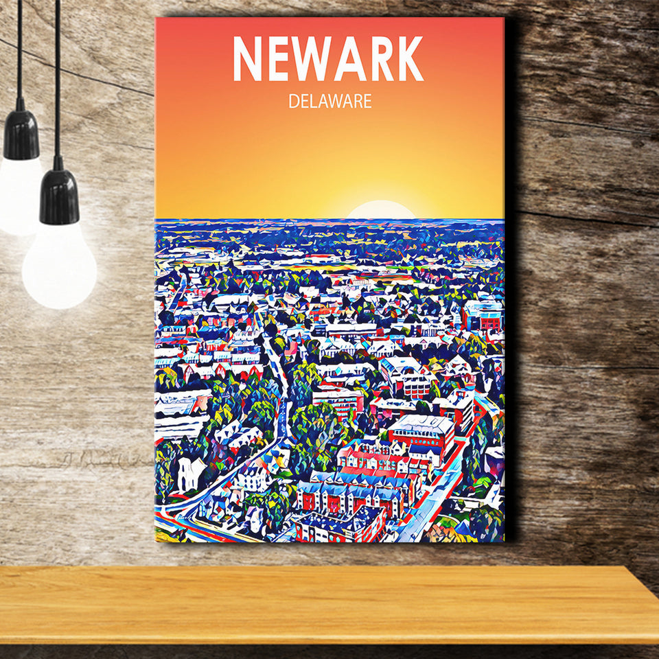 Newark Art ,City Art Print, Large Canvas, Canvas Print Wall Art Home Decor