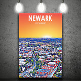 Newark Art ,City Art Print, Large Canvas, Canvas Print Wall Art Home Decor