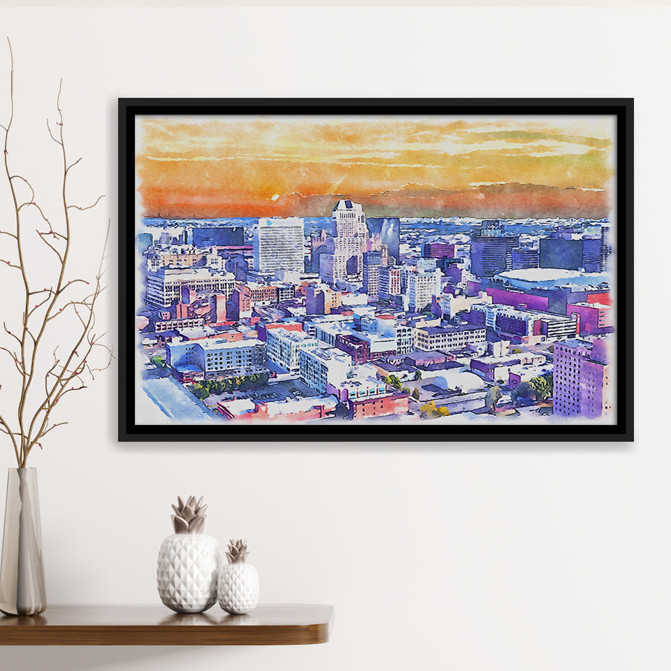 New York City Watercolor New York City, Sport Art Prints Fan Gift, Framed Canvas Prints Wall Art Decor