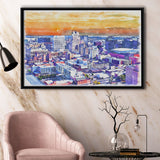 New York City Watercolor New York City, Sport Art Prints Fan Gift, Framed Canvas Prints Wall Art Decor