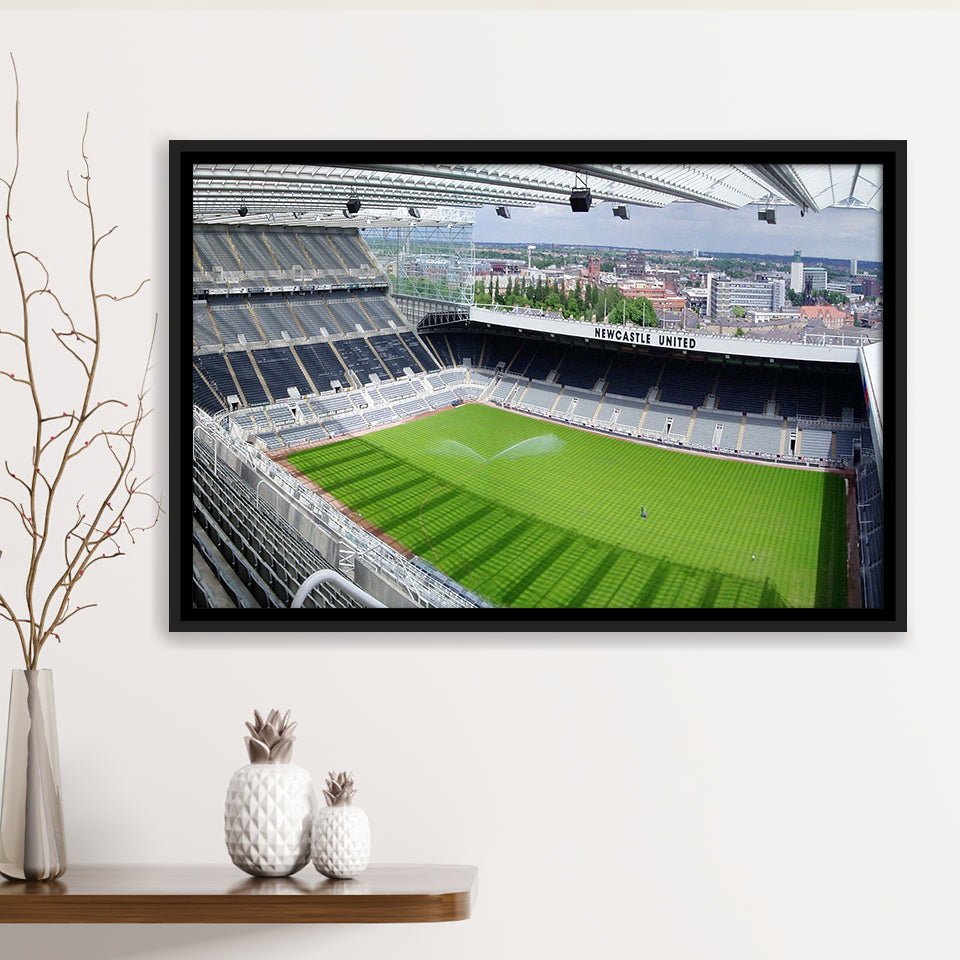 Newcastle United Stadium Framed Canvas Prints St James Park Wall Art,Sport Stadium Art Prints, Fan Gift