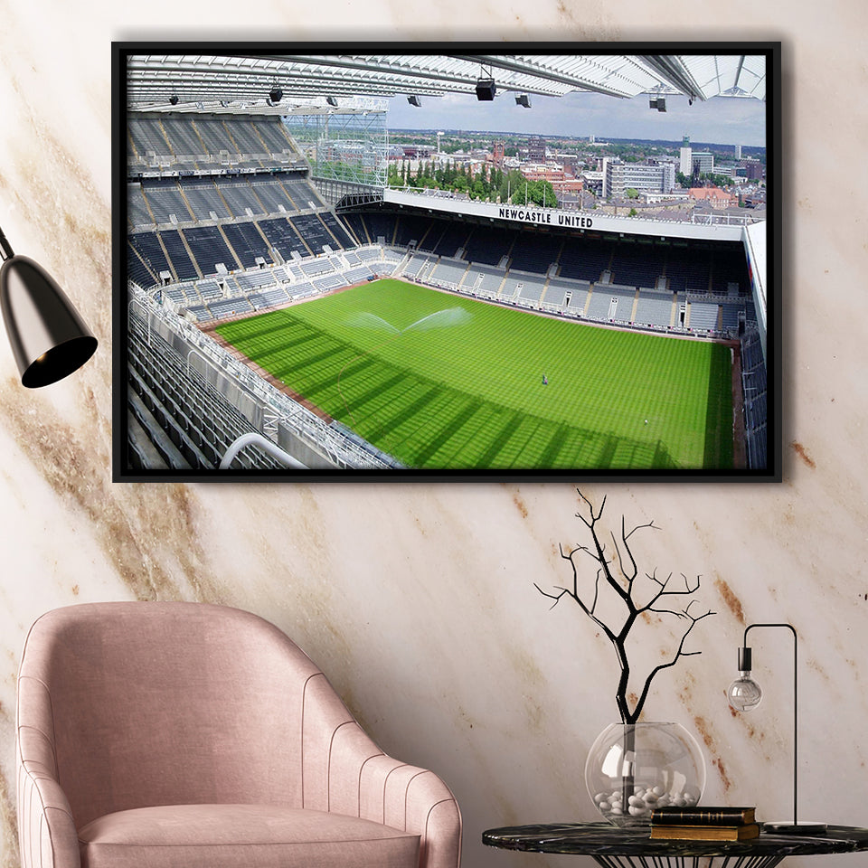 Newcastle United Stadium Framed Canvas Prints St James Park Wall Art,Sport Stadium Art Prints, Fan Gift