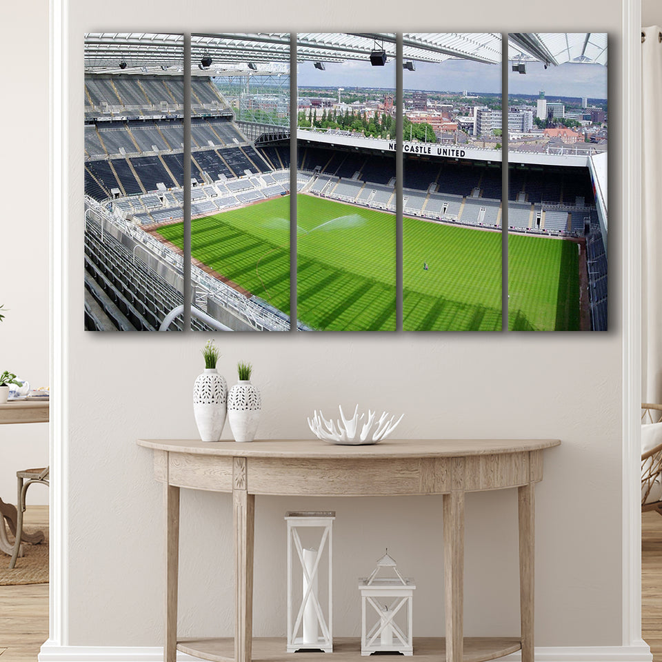 Newcastle United Stadium Canvas Prints St James Park Wall Art,Multi Panels B,Sport Stadium Art Prints, Fan Gift