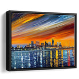 Newark Watercolor Newark New Jersey, Sport Art Prints Fan Gift, Framed Canvas Prints Wall Art Decor