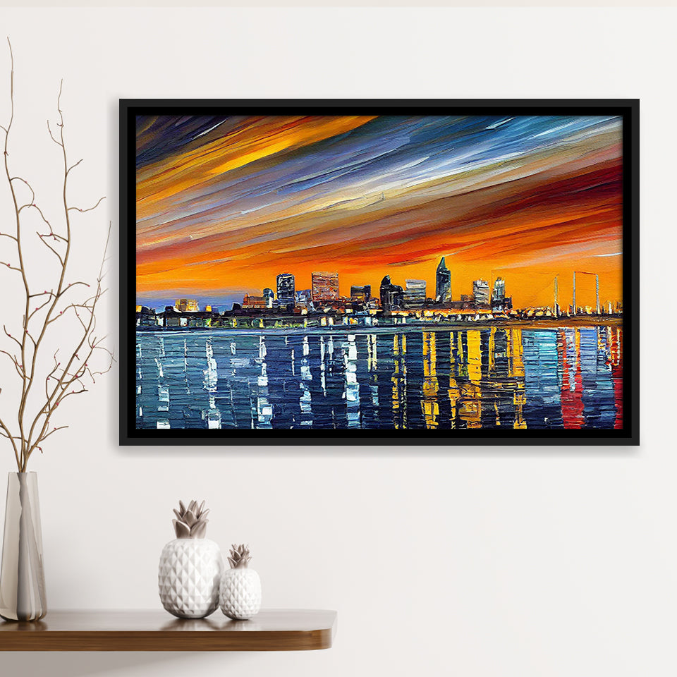 Newark Watercolor Newark New Jersey, Sport Art Prints Fan Gift, Framed Canvas Prints Wall Art Decor