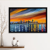 Newark Watercolor Newark New Jersey, Sport Art Prints Fan Gift, Framed Canvas Prints Wall Art Decor