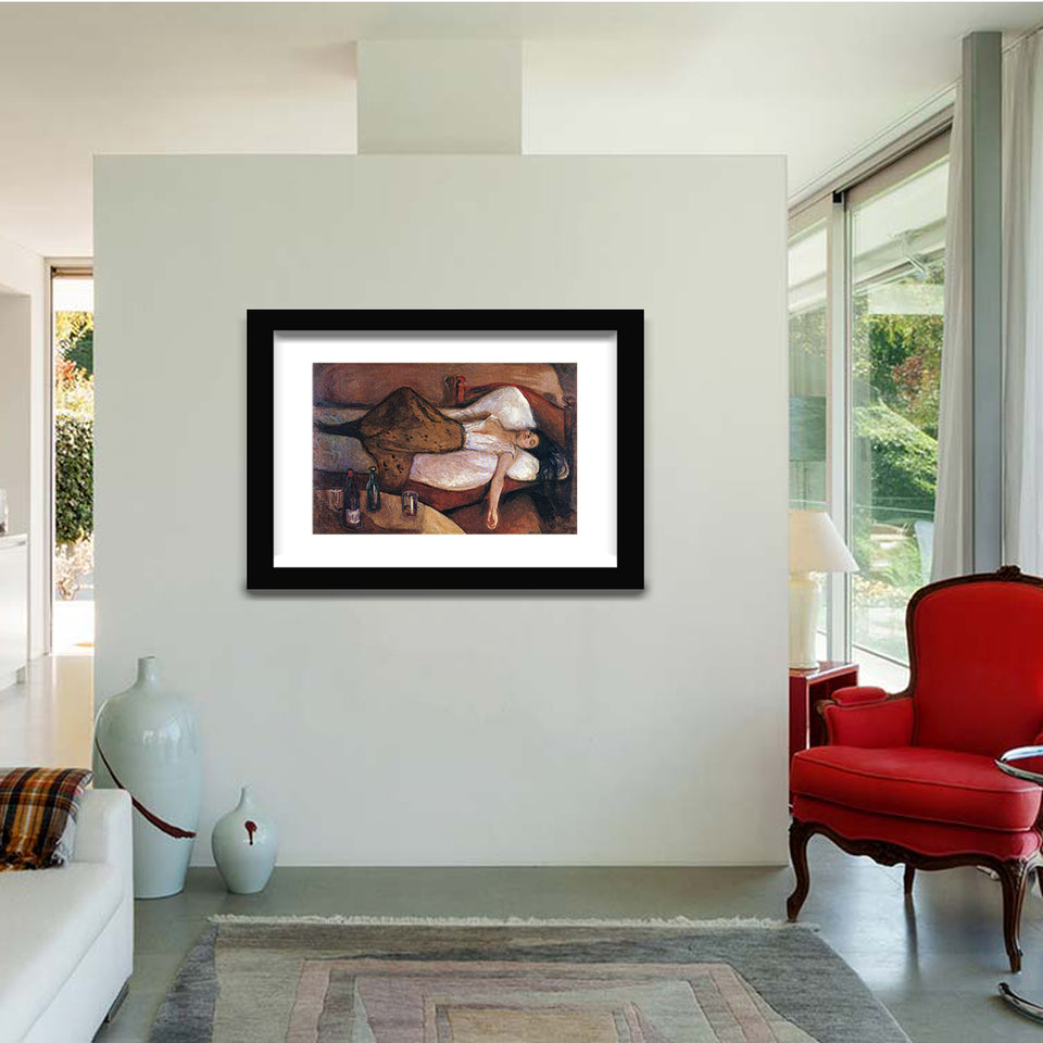 Next Day By Edward Munch-Canvas art,Art Print,Frame art,Plexiglass cover