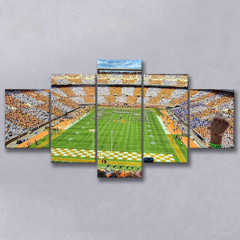 Neyland Stadium Canvas Prints Tennessee Volunteers Wall Art American,Multi Panels,Sport Stadium Art Prints, Fan Gift