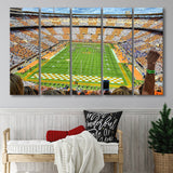 Neyland Stadium Canvas Prints Tennessee Volunteers Wall Art American,Multi Panels B,Sport Stadium Art Prints, Fan Gift