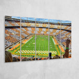 Neyland Stadium Canvas Prints Tennessee Volunteers Wall Art American,Multi Panels B,Sport Stadium Art Prints, Fan Gift
