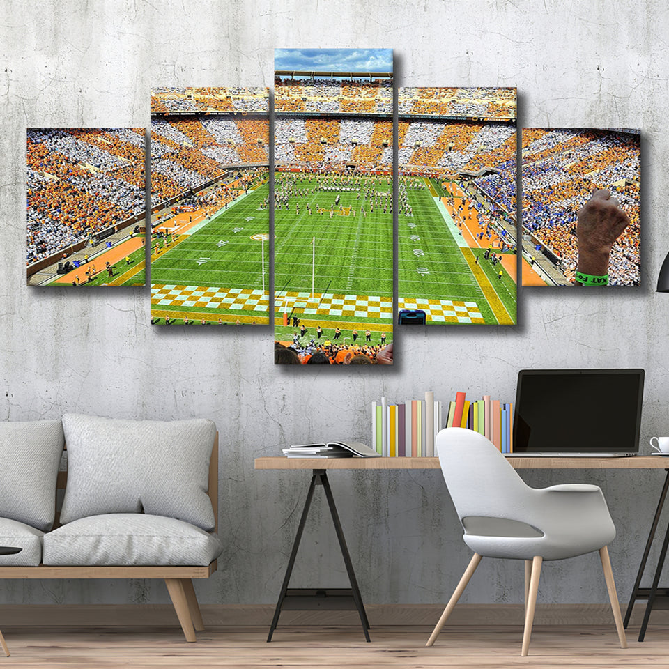 Neyland Stadium Canvas Prints Tennessee Volunteers Wall Art American,Multi Panels,Sport Stadium Art Prints, Fan Gift