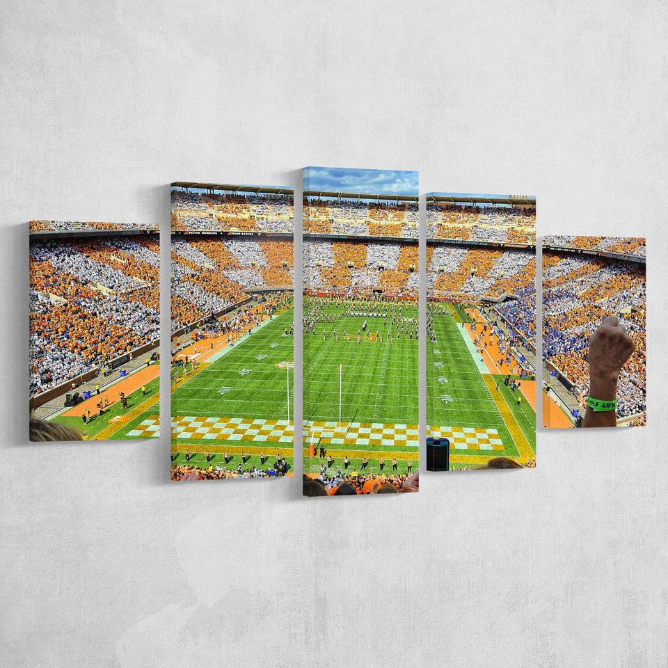 Neyland Stadium Canvas Prints Tennessee Volunteers Wall Art American,Multi Panels,Sport Stadium Art Prints, Fan Gift