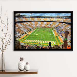 Neyland Stadium Framed Canvas Prints Wall Art - Painting Canvas, Wall Decor, Canvas Art, Floating Frame