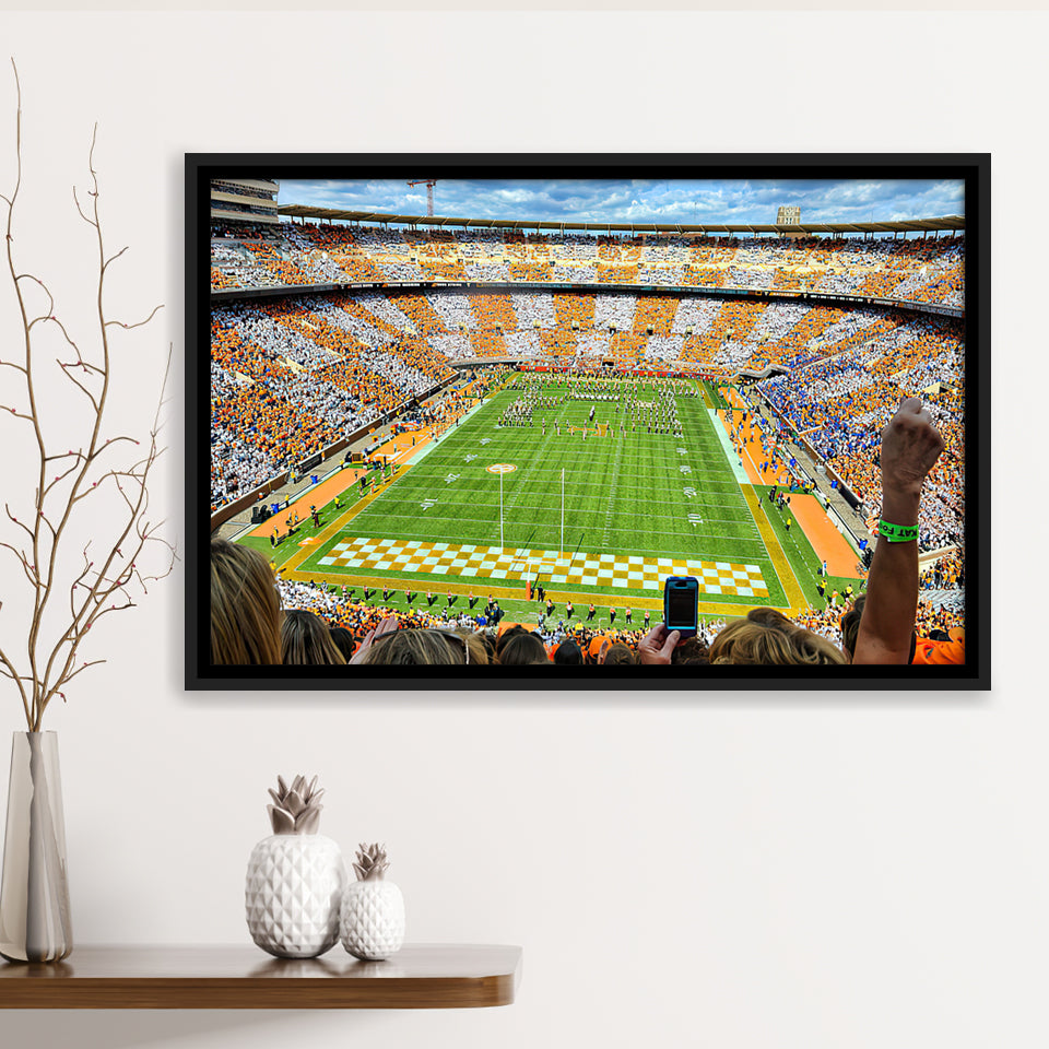 Neyland Stadium Framed Canvas Prints Wall Art - Painting Canvas, Wall Decor, Canvas Art, Floating Frame