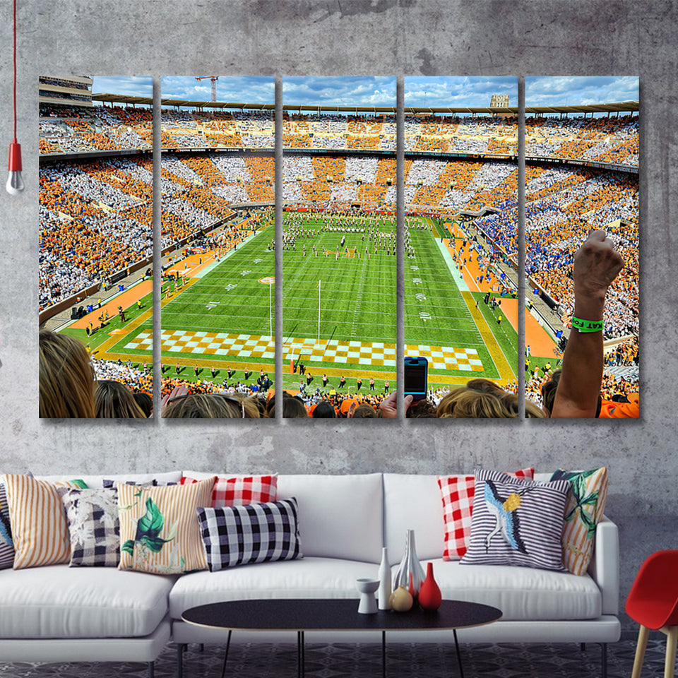 Neyland Stadium 5 Pieces B Canvas Prints Wall Art - Painting Canvas, Multi Panel, Wall Decor, Canvas Art