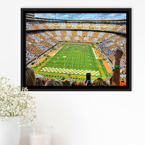 Neyland Stadium Framed Canvas Prints Wall Art - Painting Canvas, Wall Decor, Canvas Art, Floating Frame