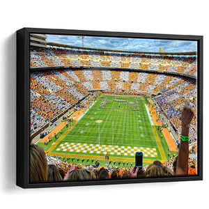 Neyland Stadium Framed Canvas Prints Wall Art - Painting Canvas, Wall Decor, Canvas Art, Floating Frame