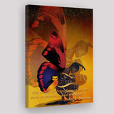 African Girl with Butterfly Wings Custome Canvas Prints Wall Art
