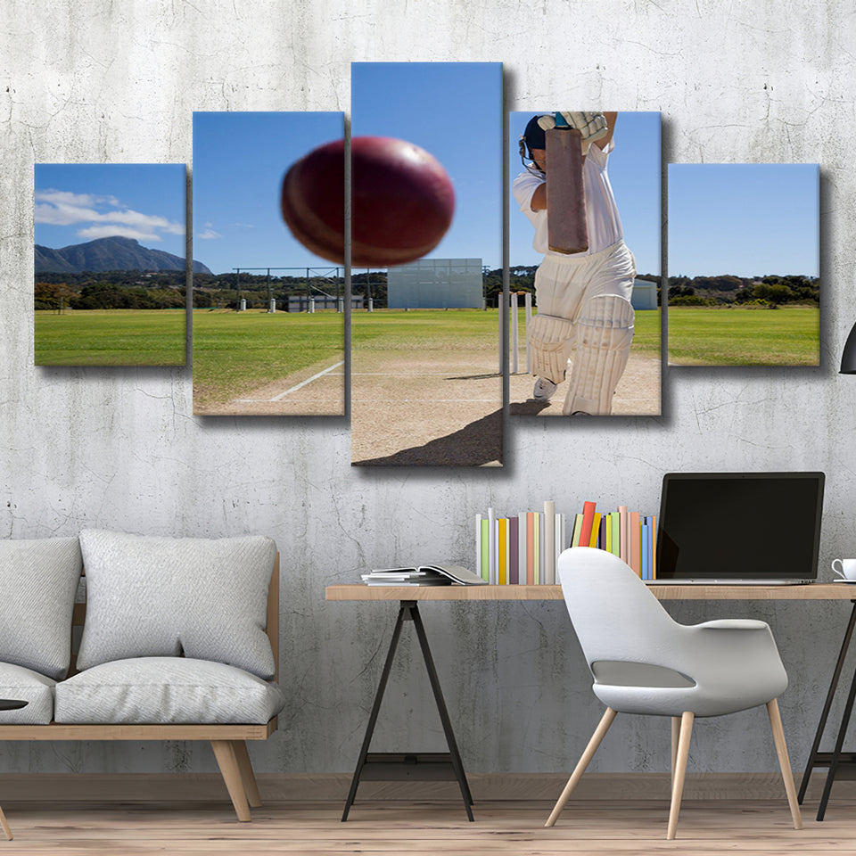 Nice Game Cricket, Stadium Canvas, Sport Art, Large Canvas, Multi Panels, Canvas Prints Wall Art Decor
