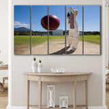 Nice Game Cricket, Stadium Canvas, Sport Art, Gift for him, Multi Panels B, Canvas Prints Wall Art Decor