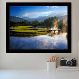 Nicklaus North Golf Club Hole 03 & 12, Whistler, Bc Canada, Golf Sport Print, Golf Lover, Framed Art Prints Home Decor