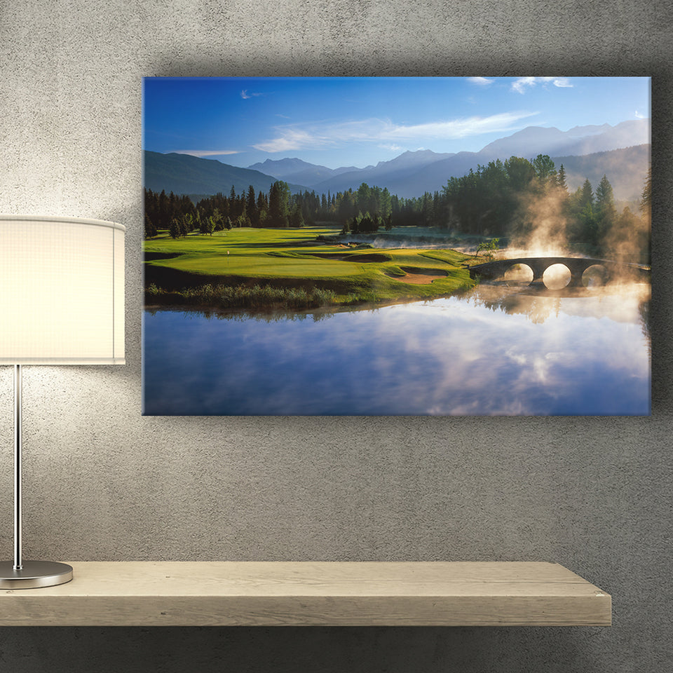Nicklaus North Golf Club Hole 03 & 12, Whistler, Bc Canada, Golf Art Print, Golf Lover, Canvas Prints Wall Art Decor