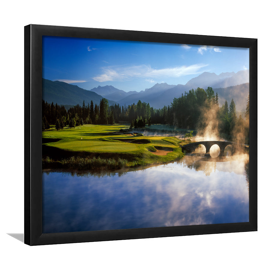 Nicklaus North Golf Club Hole 03 & 12, Whistler, Bc Canada, Golf Sport Print, Golf Lover, Framed Art Prints Home Decor