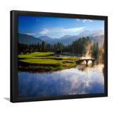 Nicklaus North Golf Club Hole 03 & 12, Whistler, Bc Canada, Golf Sport Print, Golf Lover, Framed Art Prints Home Decor